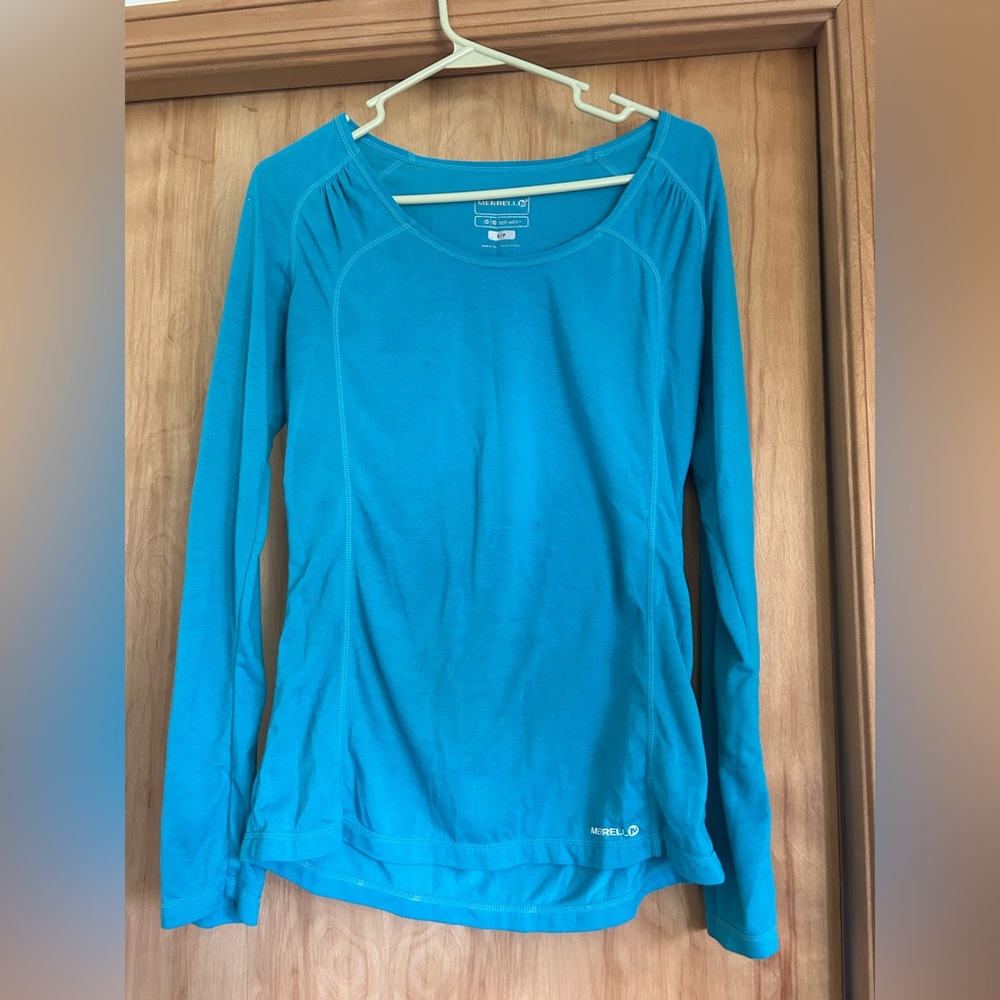 Merrell Small Opti-Wick Hiking Outdoor Long Sleeve Shirt